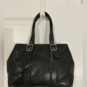 Coach Hampton 7588 black bucket bag satchel